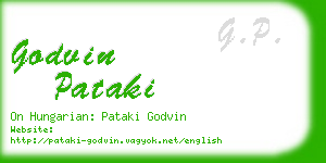 godvin pataki business card